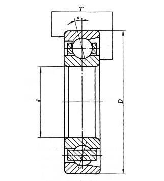 contact angulaire d'approvisionnement d'usine de 34*85*19/30mm soutenant le roulement à billes 7209A de contact angulaire de 7209A 7209AD83