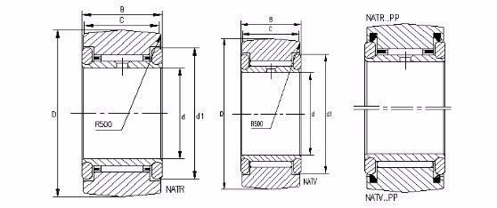 Chine usine NATR NATV NATR6 NATV6 PP 6x19x12 Cam suiveur d'aiguille à sens unique roulement roulement 2