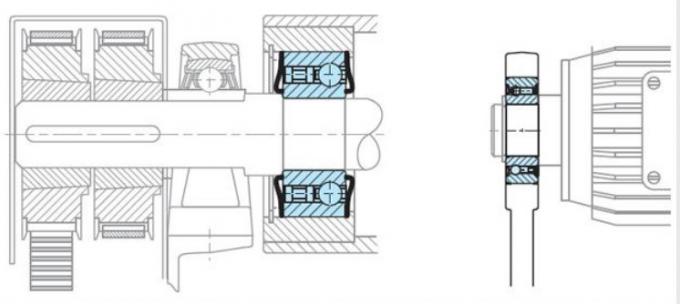 L'embrayage de débordement de type sprag à sens unique 20x47x14 mm scellé CSK20PP Gcr15 pour machines d'impression 3