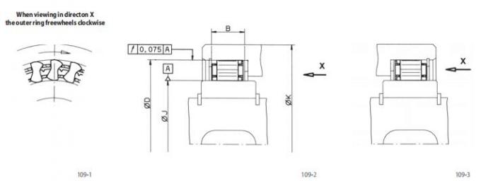 BWX136324 57,76*74,427*19 DC5776H Freewheel Overrunning Clutch One Way Sprag Couplings Les roulements de l'embrayage de l'embrayage du fabricant5 0